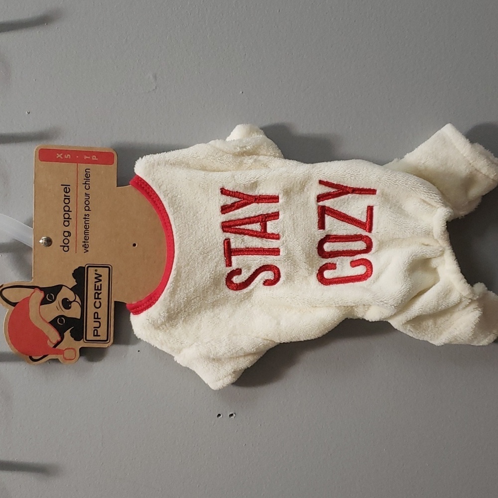 Pup Crew Large Winter Plush Cozy Dog Apparel